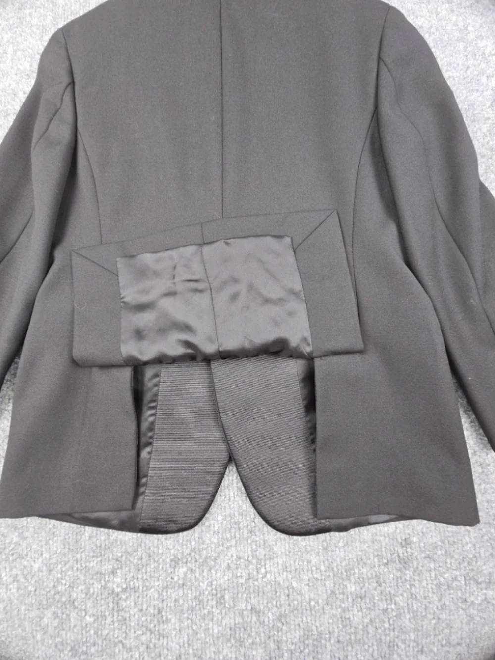 Polo Ralph Lauren Boys Wool Peak Lapel Tuxedo Jacket Blazer Black Size 5 Italy